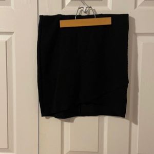 Black mini skirt